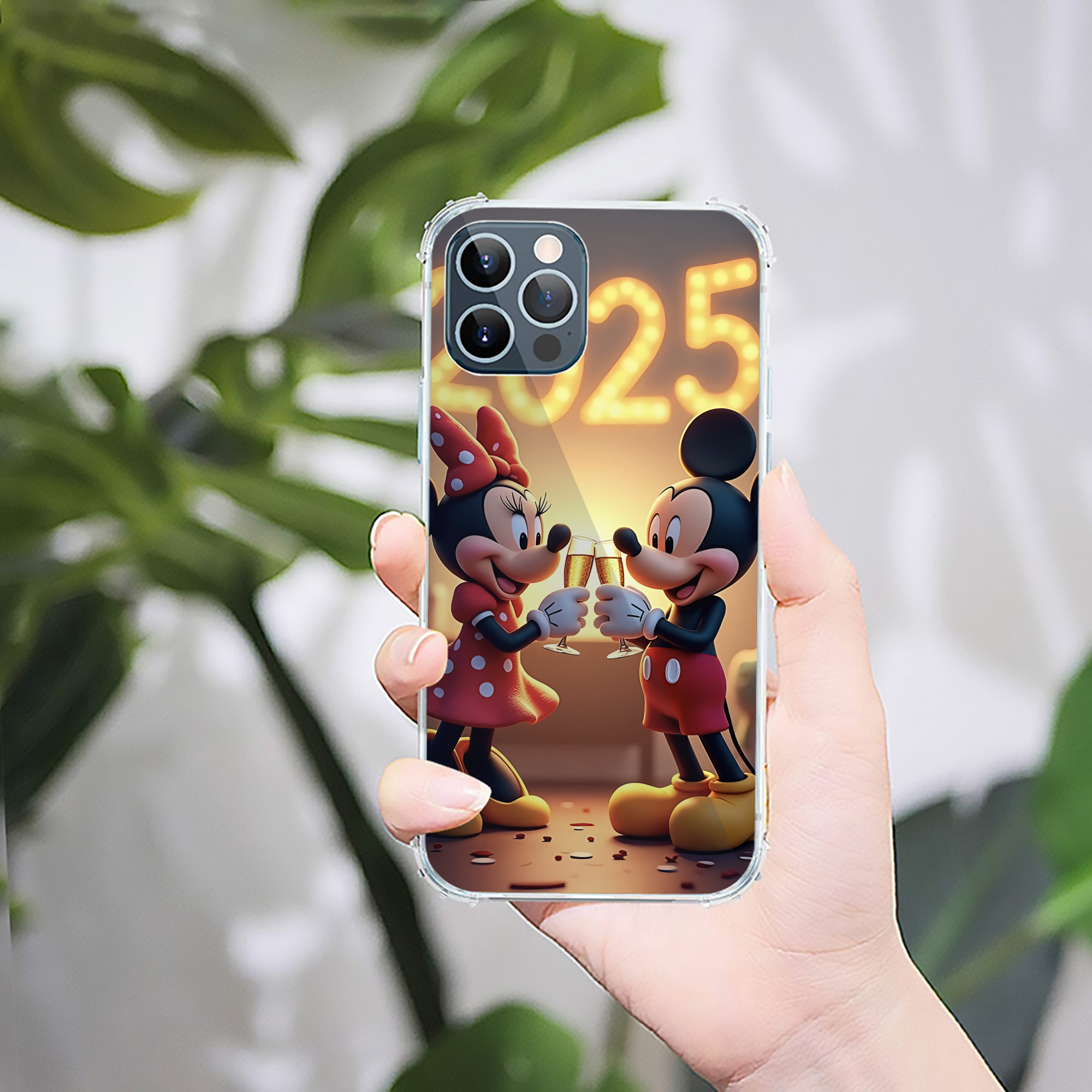 ミッキーマウス Mickey Mouse 【iPhone 12シリーズ対応】透明スマホケース（クリアソフトケース）